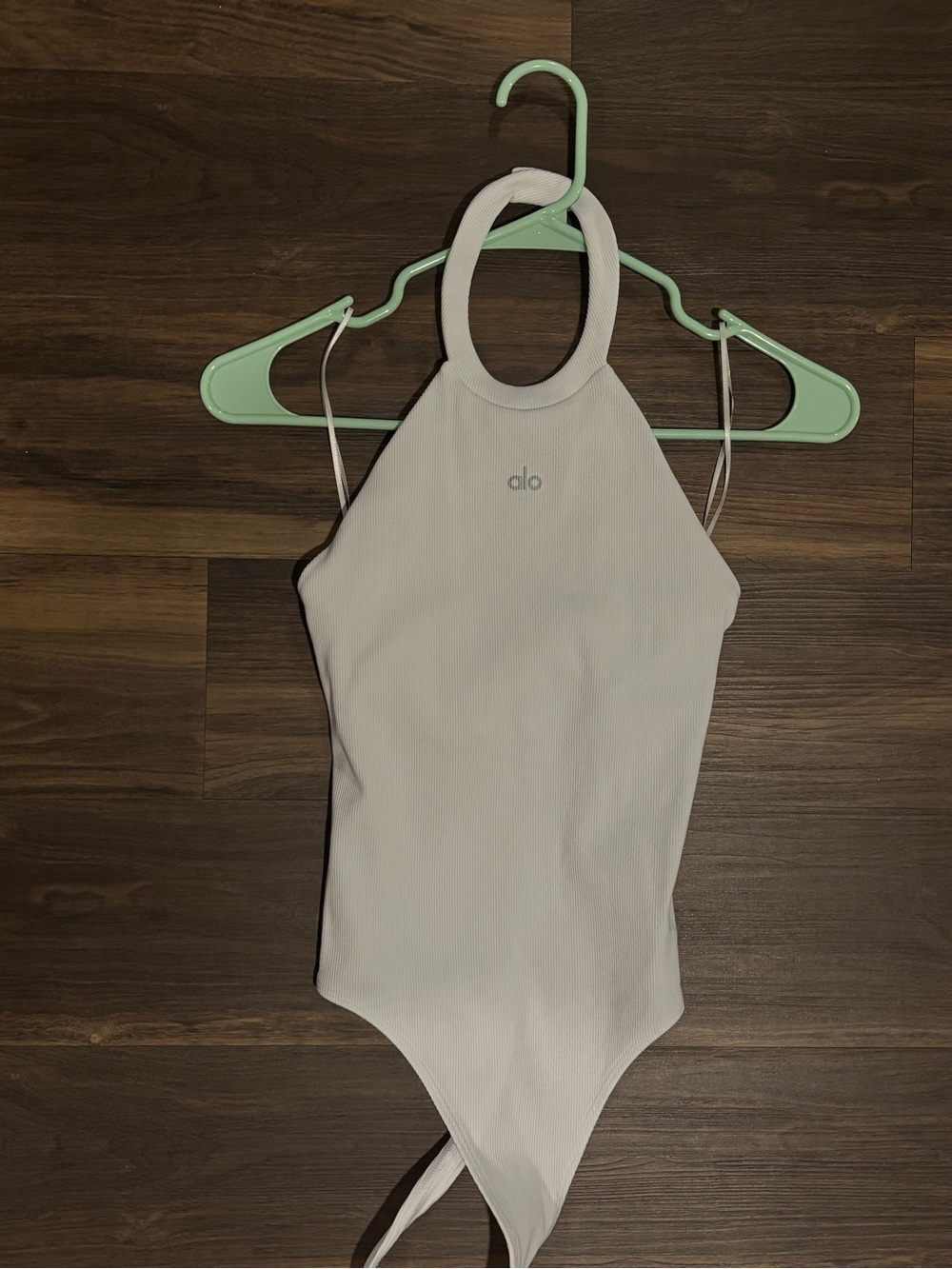 ALO Yoga White Halter One-Piece